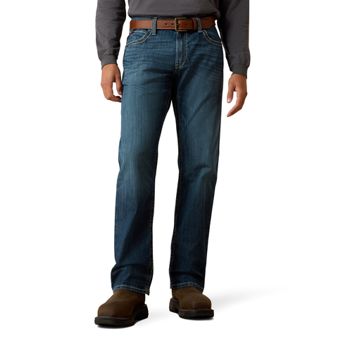 Ariat Men's FR M4 Relaxed Stretch DuraLight Boundary Boot Cut Jean Pants Ariat Bryce 29 32 Inseam
