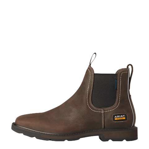 Ariat Men's Groundbreaker H2O 5" Waterproof EH Chelsea Boot Work Boots Ariat Brown 10 2E
