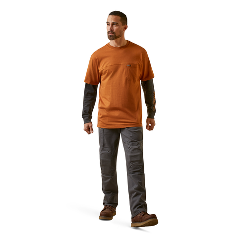 Ariat Men&#39;s Rebar CottonStrong Dually Long Sleeve T-Shirt - Work World - Workwear, Work Boots, Safety Gear