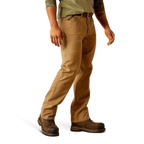 Ariat Men's Rebar M5 DuraStretch Made Tough Straight Leg Pant Pants Ariat Field Khaki 28 30 Inseam