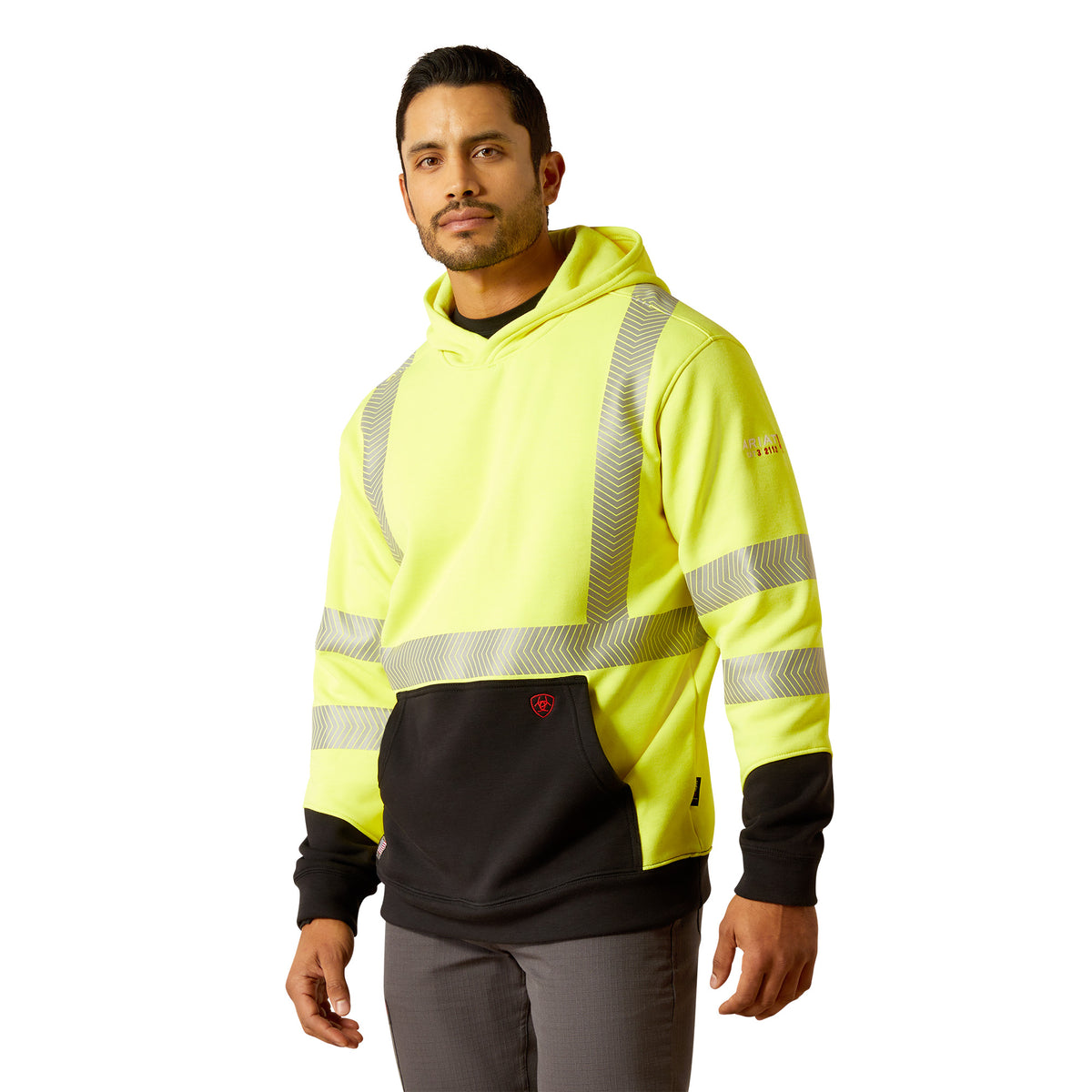 Ariat Men's FR Hi-Vis DWR Stretch Fleece Hoodie