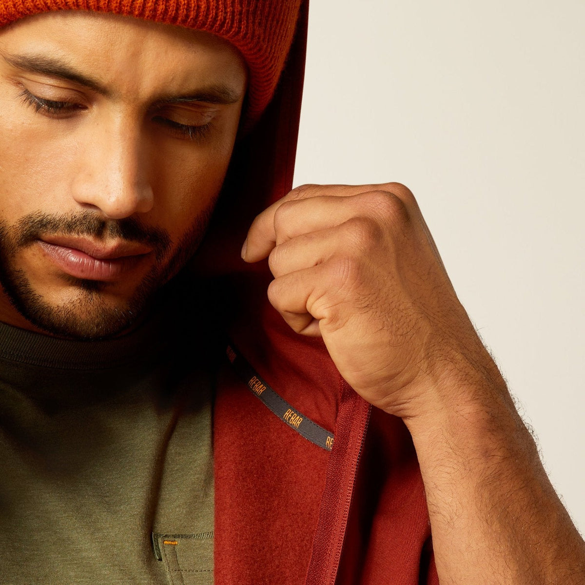 Ariat Men's Rebar Born For This Full-Zip Hoodie Sweatshirts & Hoodies Ariat