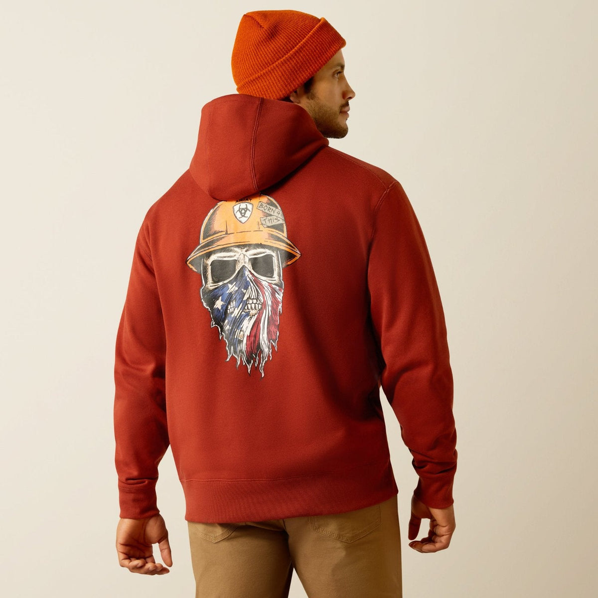 Ariat Men's Rebar Born For This Full-Zip Hoodie Sweatshirts & Hoodies Ariat