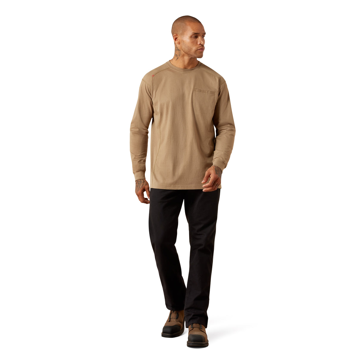 Ariat Men's FR Air Crew Lightweight Long Sleeve T-Shirt Long Sleeve T-Shirts Ariat