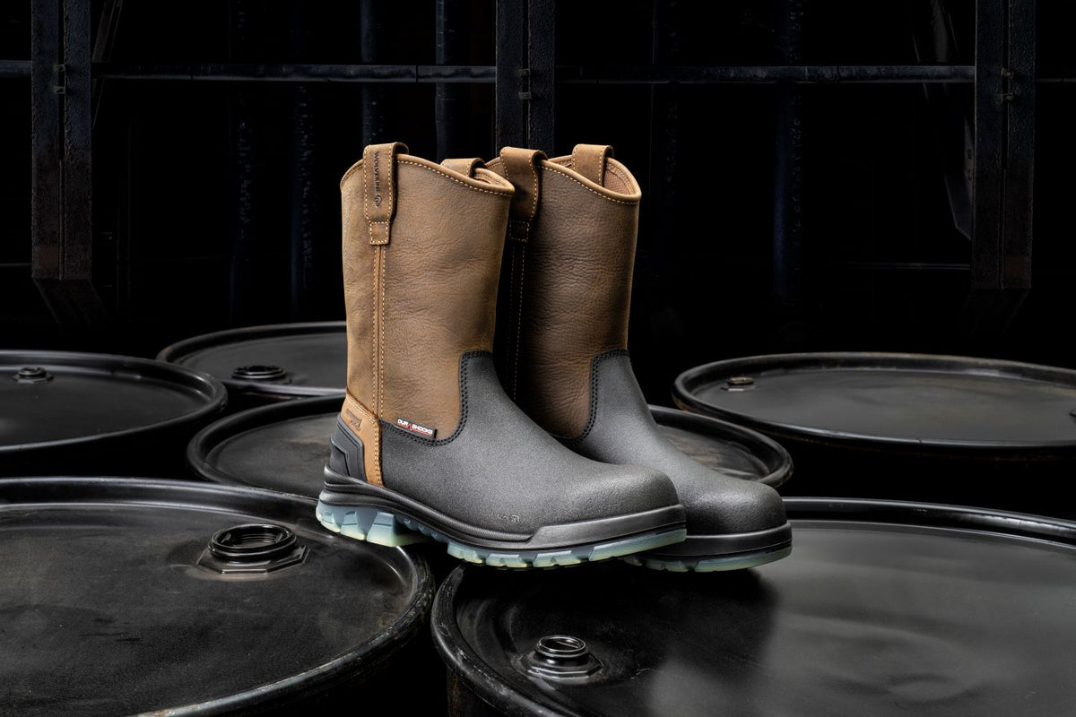 Wolverine Men's DuraShocks® SR Icon Derrick 10" Waterproof Comp Toe Wellington Boot Work Boots Wolverine