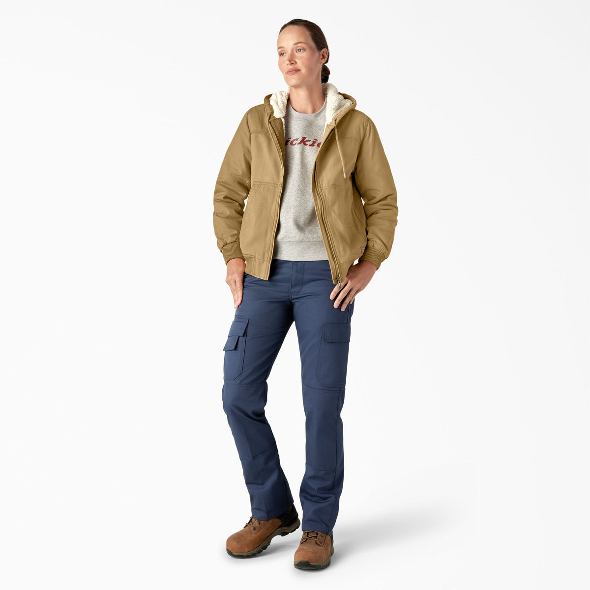 Dickies Women&#39;s Fleece Lined Duck Canvas Jacket - Work World - Workwear, Work Boots, Safety Gear