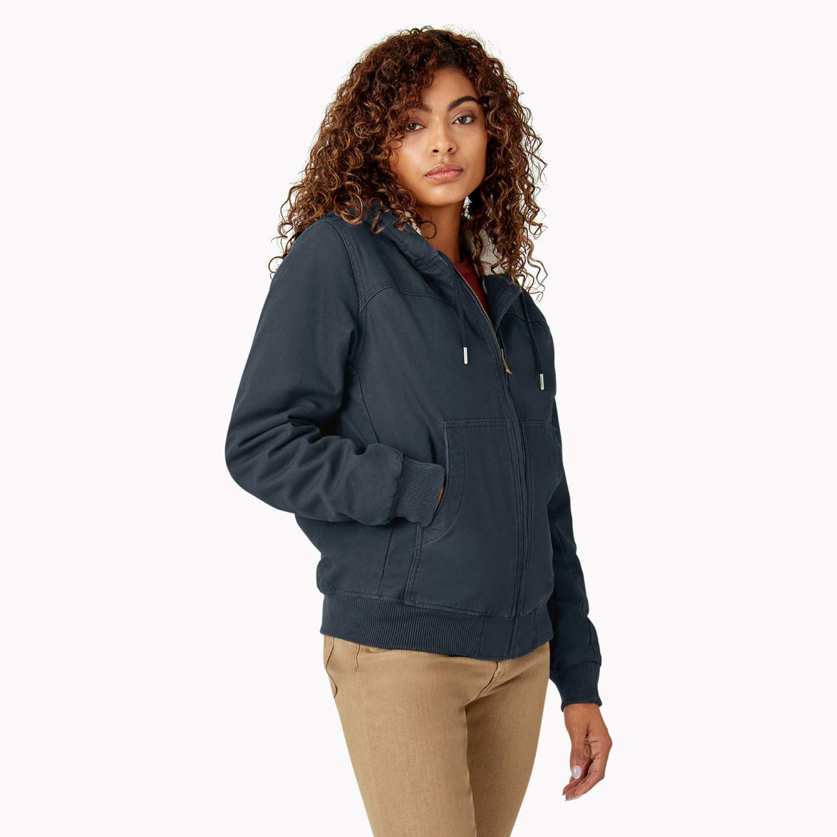 Dickies Women&#39;s Fleece Lined Duck Canvas Jacket - Work World - Workwear, Work Boots, Safety Gear