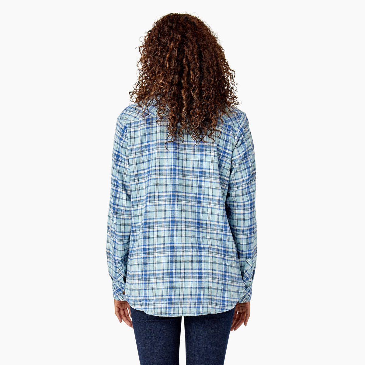 Dickies Women's Plaid Long Sleeve Flannel Shirt Work Shirts Dickies