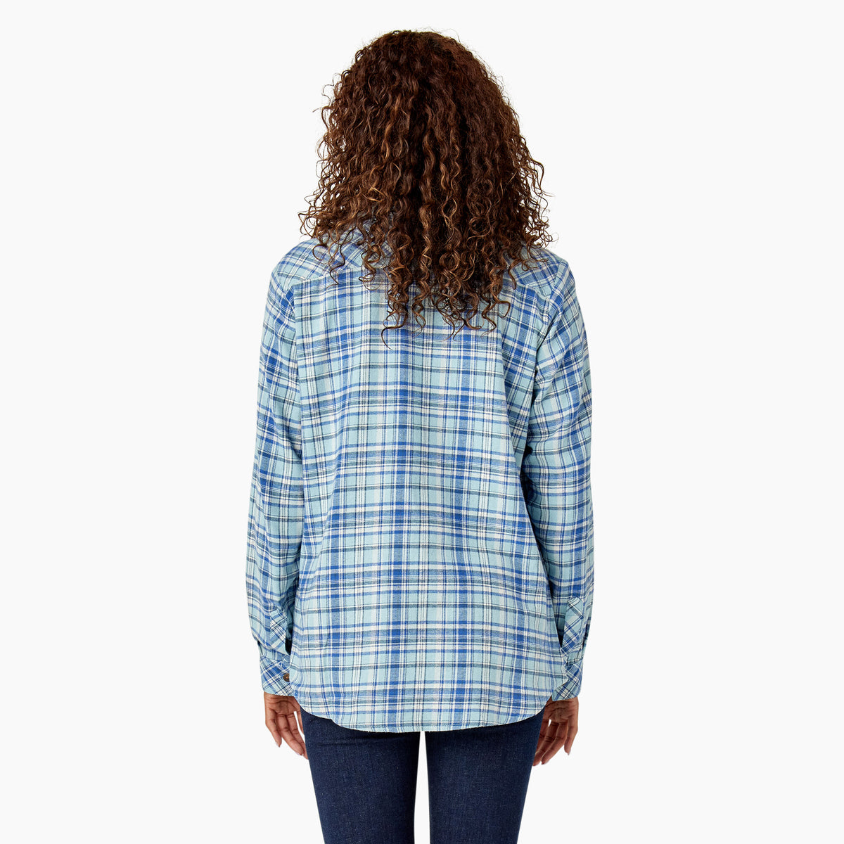 Dickies Women&#39;s Plaid Long Sleeve Flannel Shirt - Work World - Workwear, Work Boots, Safety Gear