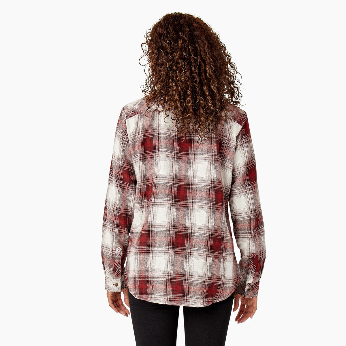 Dickies Women's Plaid Long Sleeve Flannel Shirt Work Shirts Dickies
