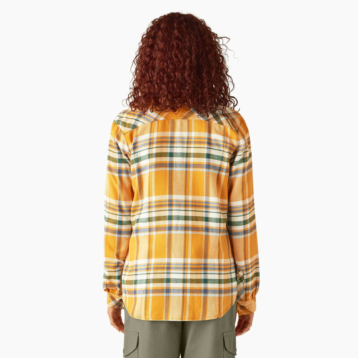 Dickies Women's Plaid Long Sleeve Flannel Shirt Work Shirts Dickies