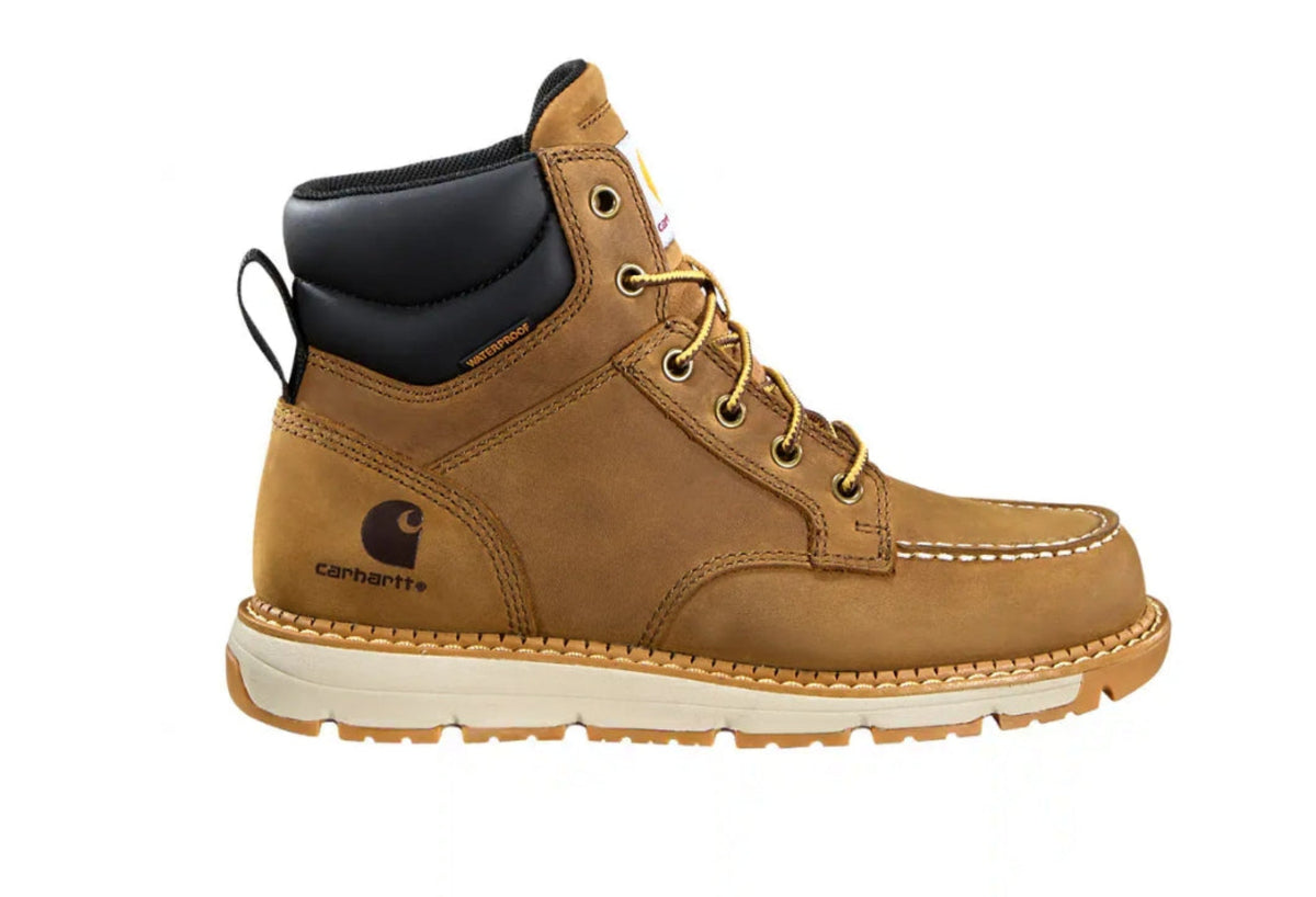 Carhartt Women's Millbrook Wedge Waterproof Boot Work Boots Carhartt Light Brown 10 M