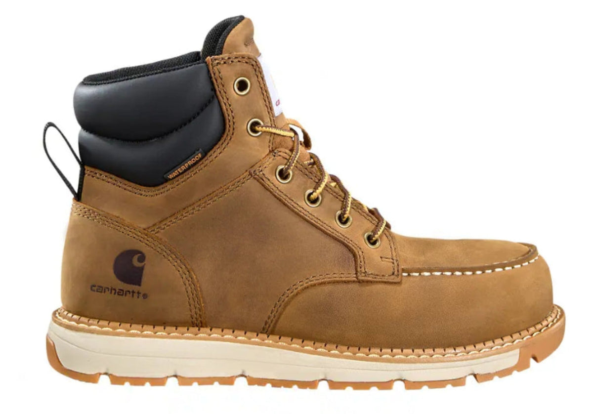 Carhartt Women's Millbrook 6" Waterproof Wedge Boot Work Boots Carhartt Light Brown 10 M