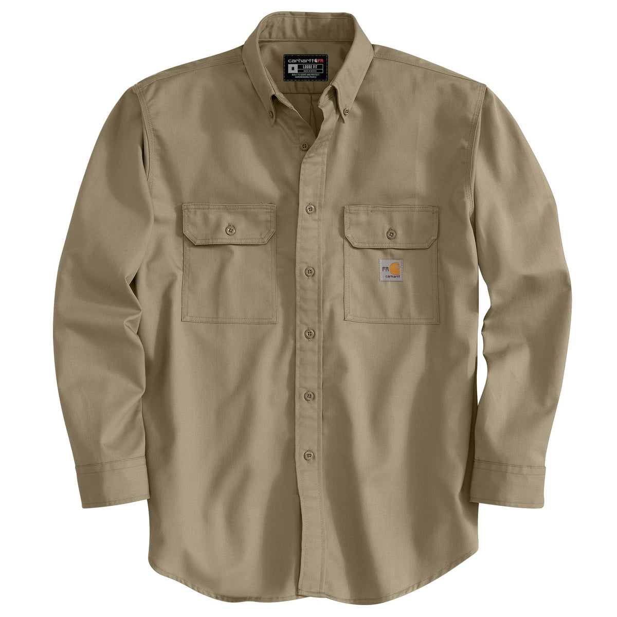 Carhartt Men's Flame Resistant Classic Twill Work Shirt Work Shirts Carhartt