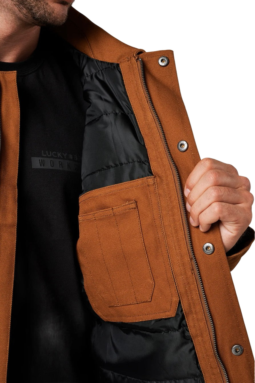 Lucky Brand Workwear Men's Canvas Chore Quilted Lined Jacket - Work World - Workwear, Work Boots, Safety Gear