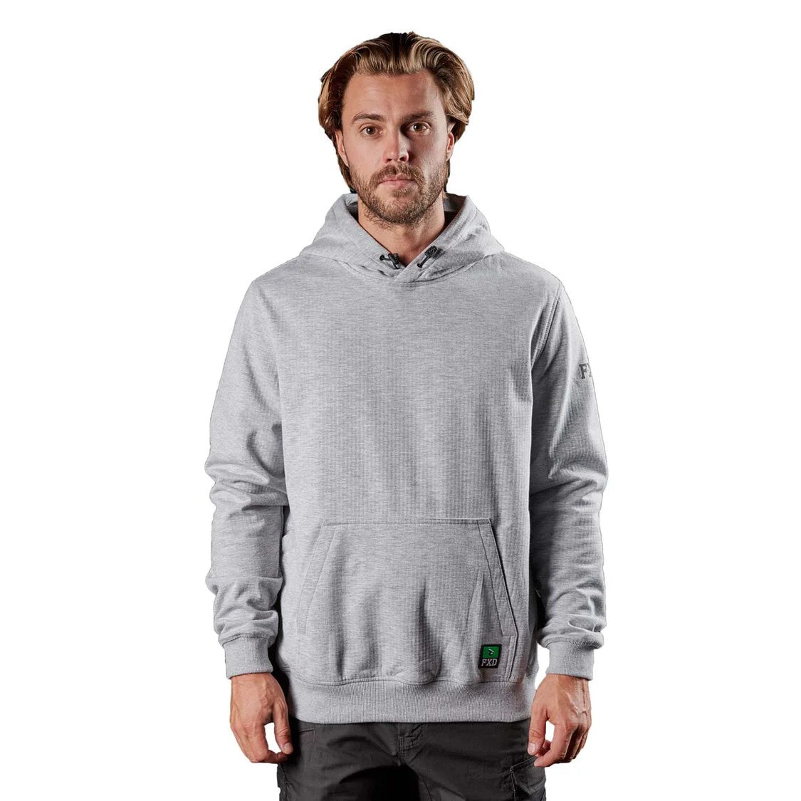 FXD Men's WF-1 Work Fleece Hoodie Sweatshirts & Hoodies FXD Grey Marle 2XL Reg