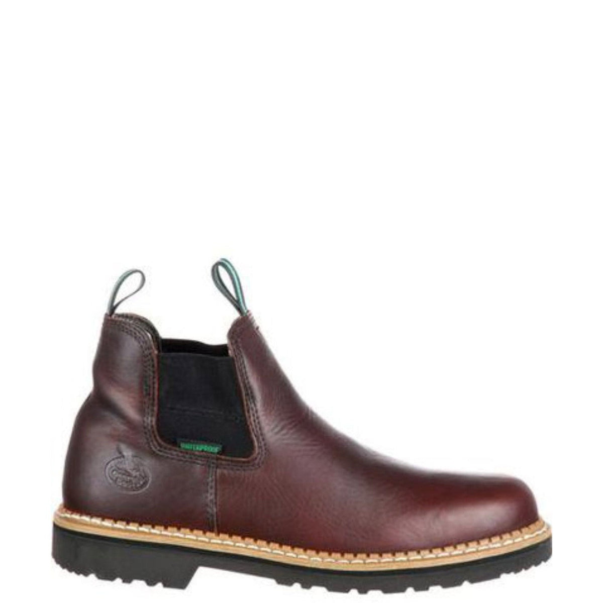 Georgia Giant Men's 5" Waterproof Pull-On Soft Toe Romeo Boot Slip-On Shoes & Clogs Georgia Boot Brown 10 M