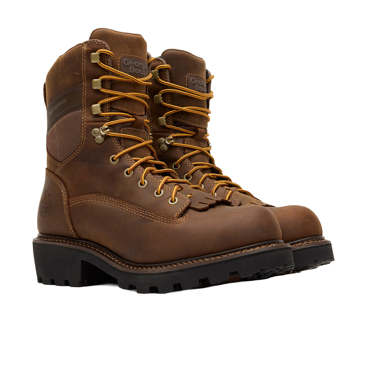 Georgia Boot Men's Core 37 9" Scalloped Heel Waterproof Work Boot Work Boots Georgia Boot