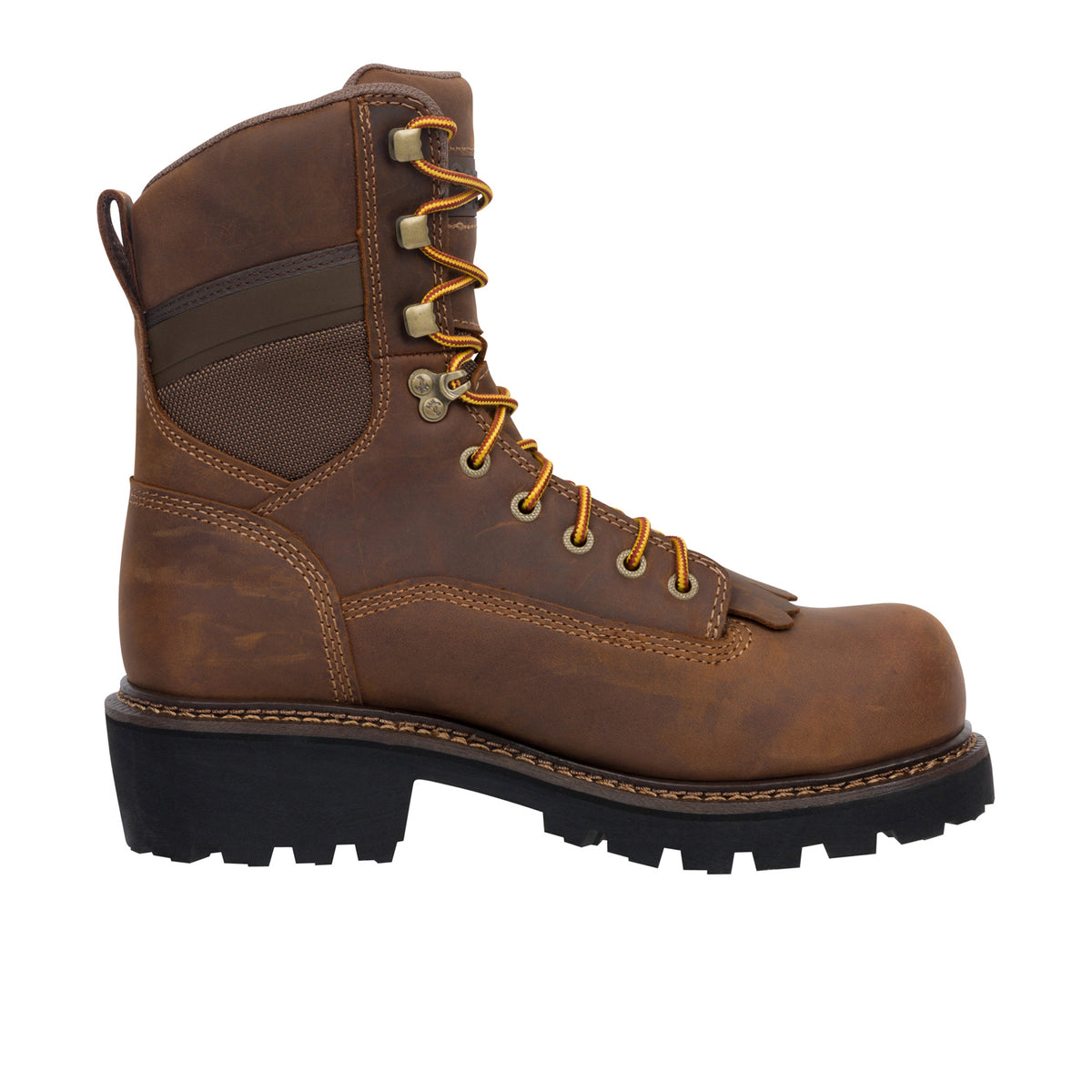 Georgia Boot Men's Core 37 9" Scalloped Heel Waterproof Comp Toe Logger Work Boot Work Boots Georgia Boot Brown 10 M