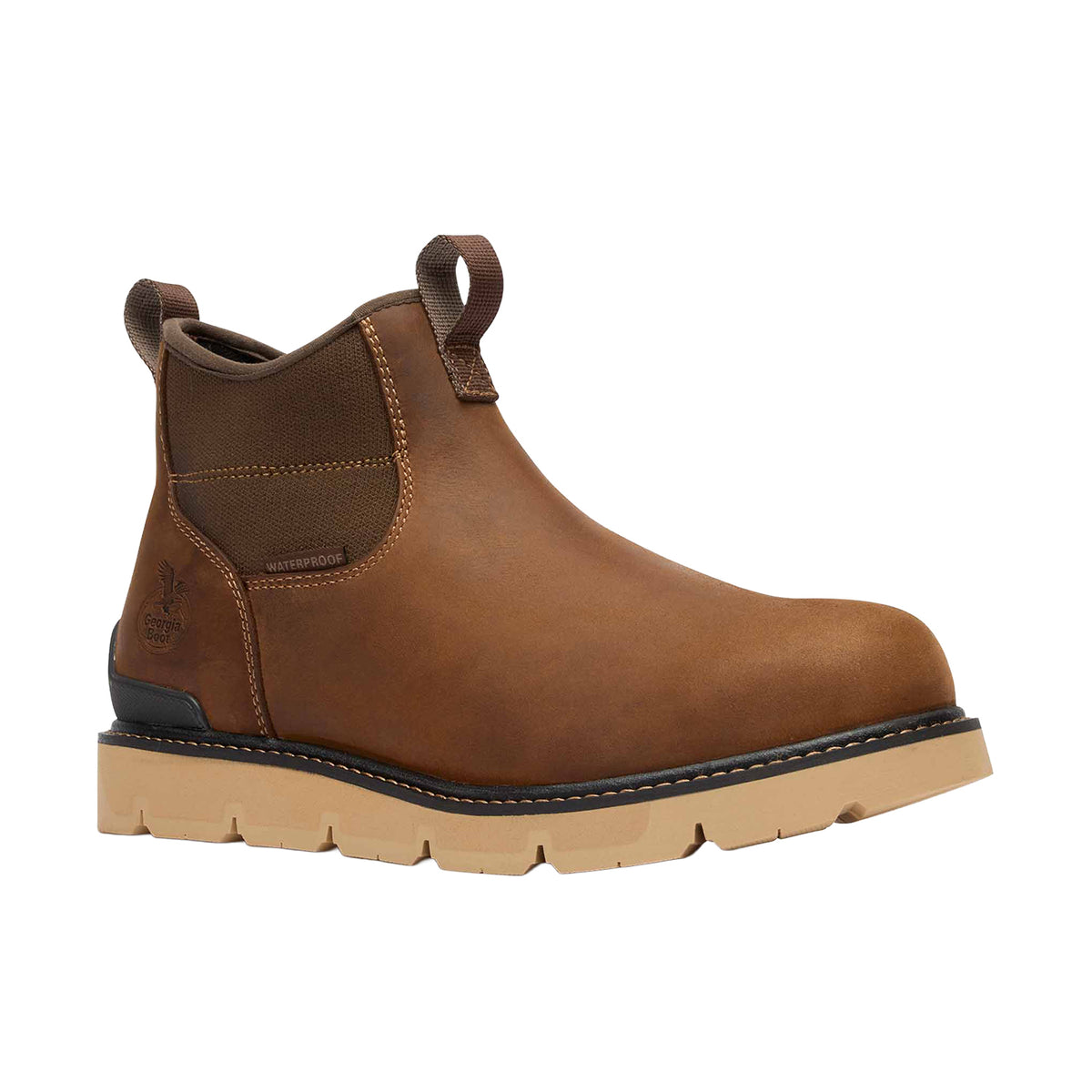 Georgia Boot Men's Carbon Flex Wedge Chelsea Work Boot Work Boots Georgia Boot