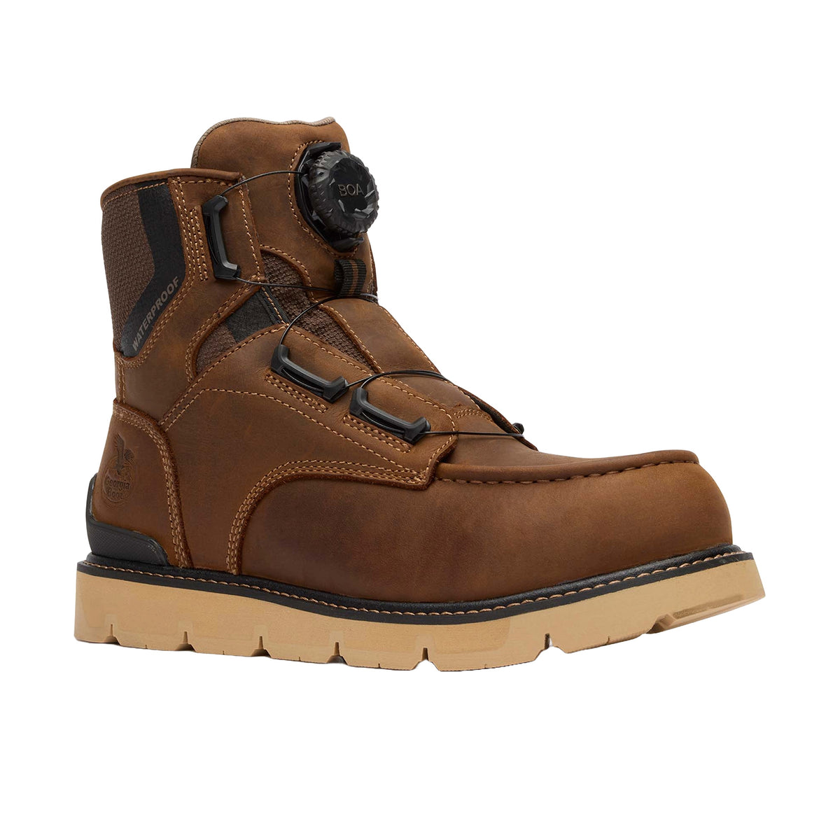 Georgia Boot Men's Carbon Flex 6" BOA® Moc-Toe Waterproof Carbon Toe Work Boot Work Boots Georgia Boot