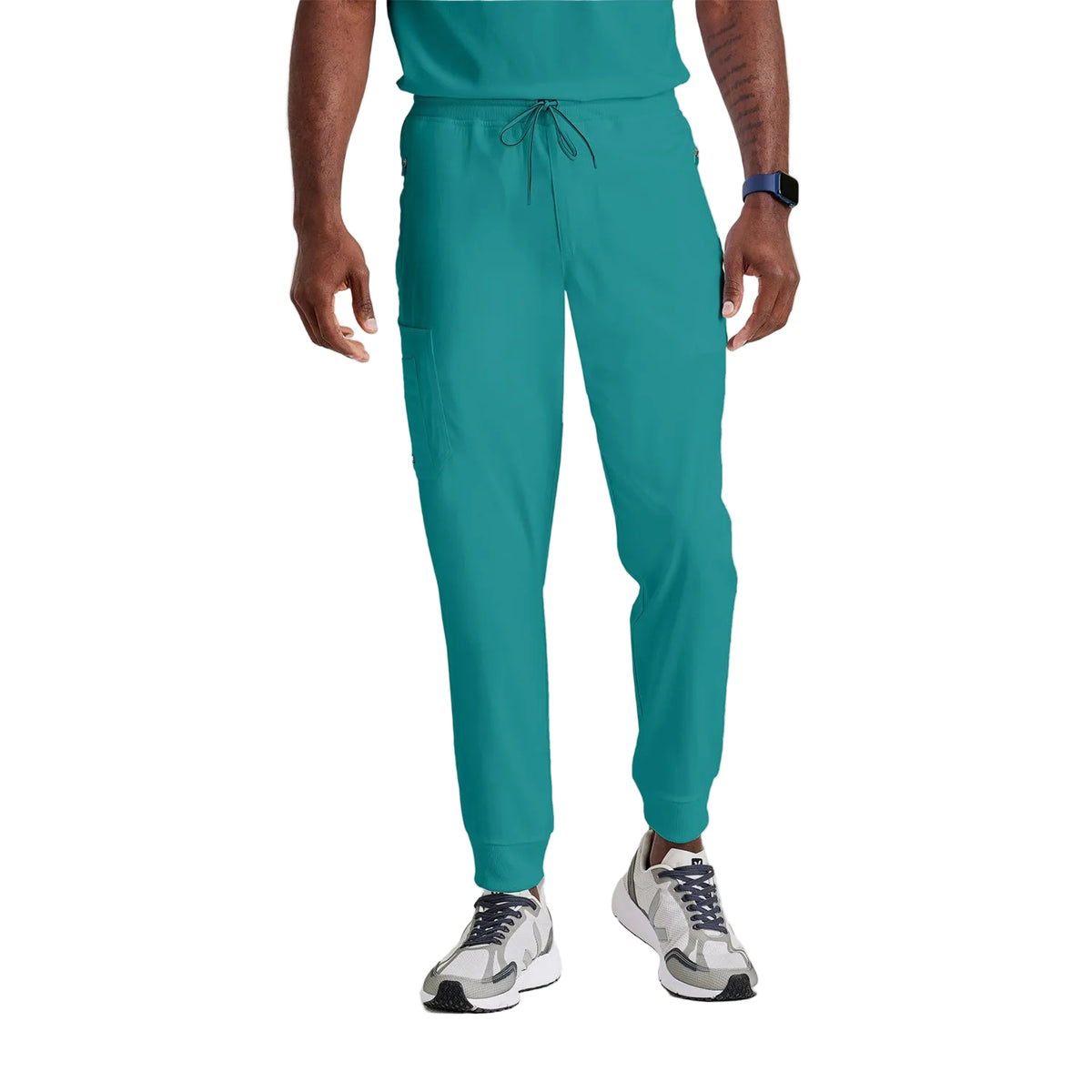 Grey's Anatomy Men's Murphy 5-Pocket Jogger Zip-Fly Scrub Pant Scrubs Grey`s Anatomy Teal L Reg