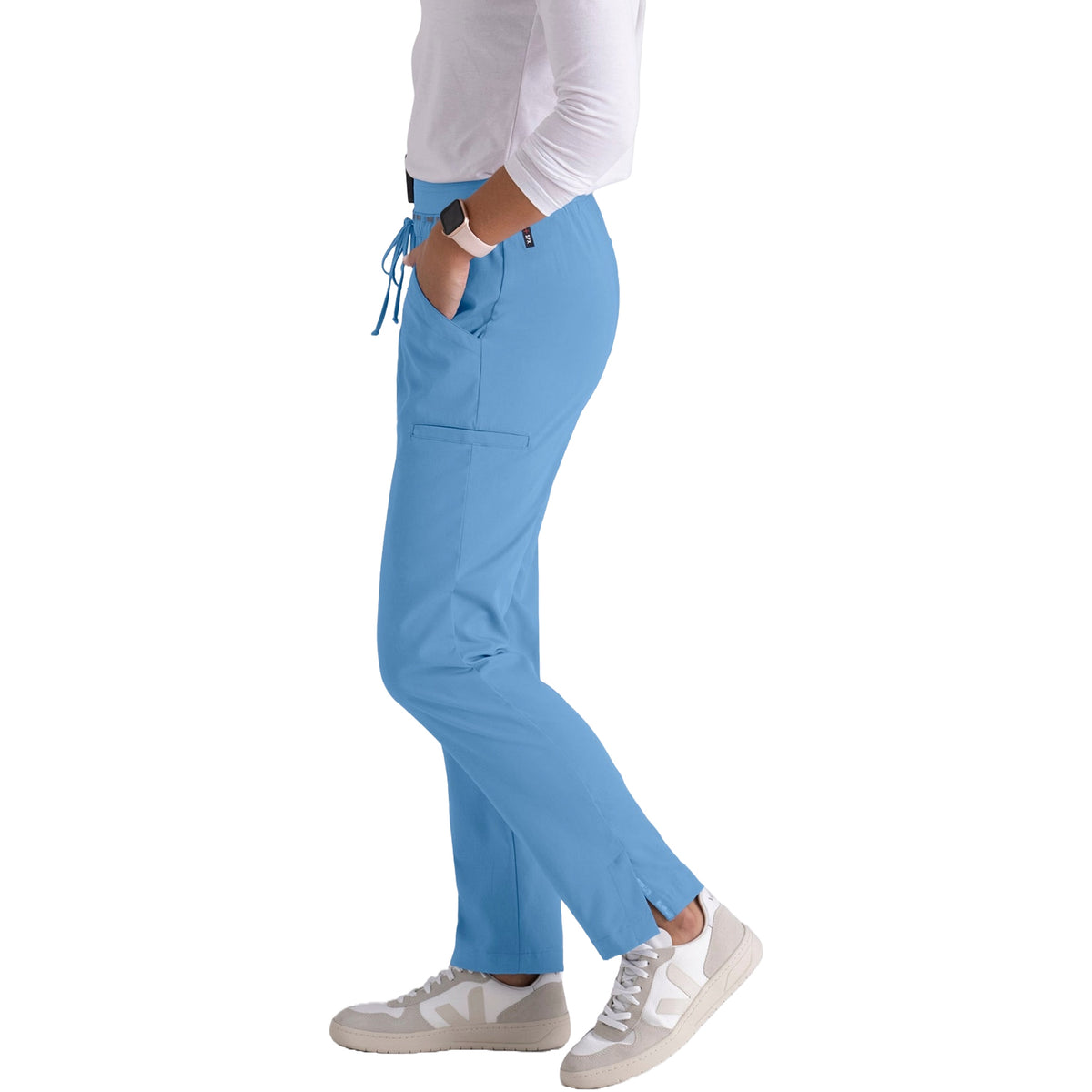 Grey's Anatomy Women's Serena 7-Pocket Tapered-Leg Scrub Pant Scrubs Grey's Anatomy
