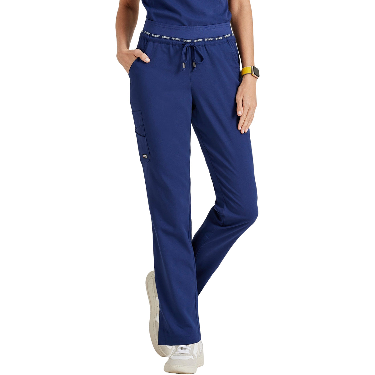 Grey's Anatomy Women's Serena 7-Pocket Tapered-Leg Scrub Pant Scrubs Grey's Anatomy Indigo L Reg