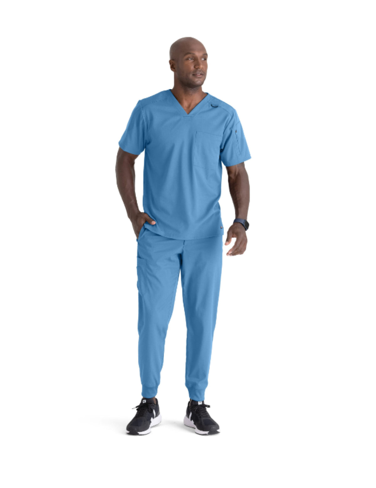 Grey&#39;s Anatomy Men&#39;s Murphy Pocket V-Neck Scrub Top - Work World - Workwear, Work Boots, Safety Gear