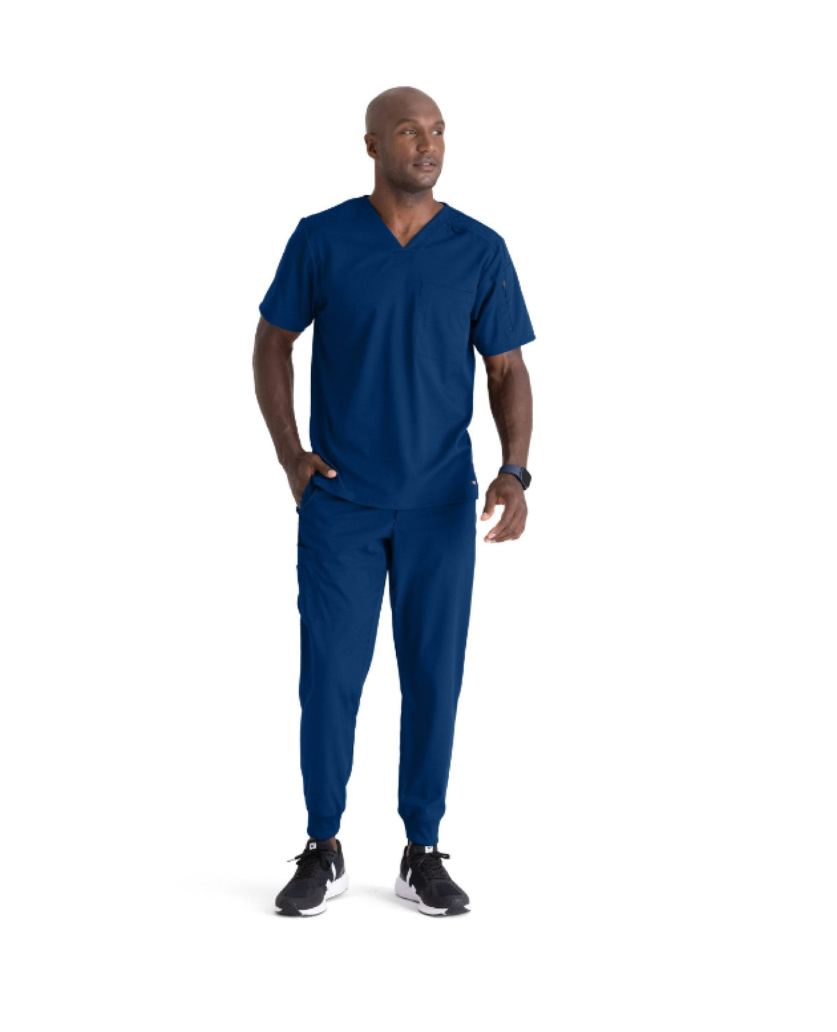 Grey's Anatomy Men's Murphy Top Scrubs Grey's Anatomy Indigo L Reg