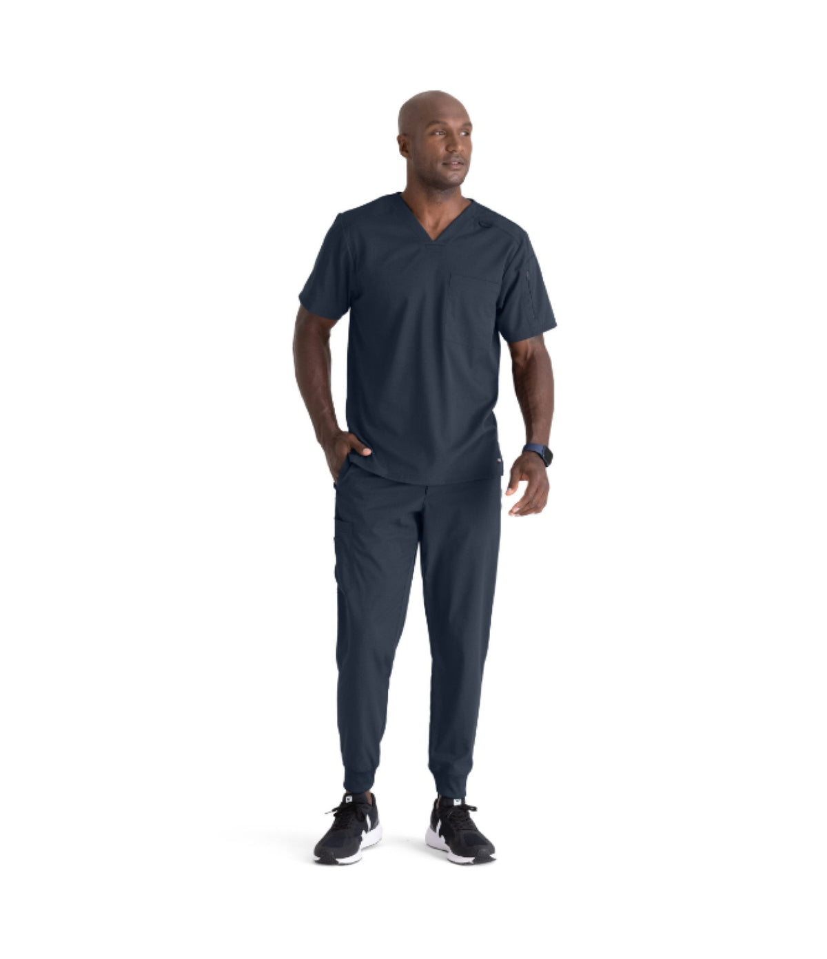 Grey's Anatomy Men's Murphy Top Scrubs Grey's Anatomy Steel L Reg