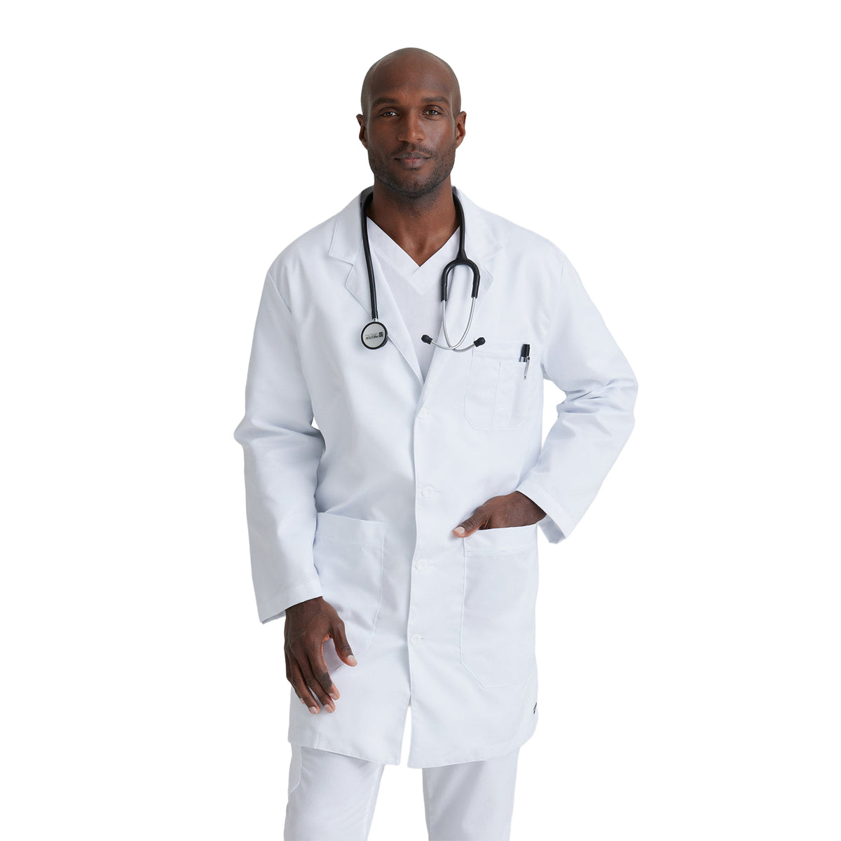 Grey's Anatomy Men's Noah Lab Coat Jackets & Coats Grey's Anatomy White 32 Reg