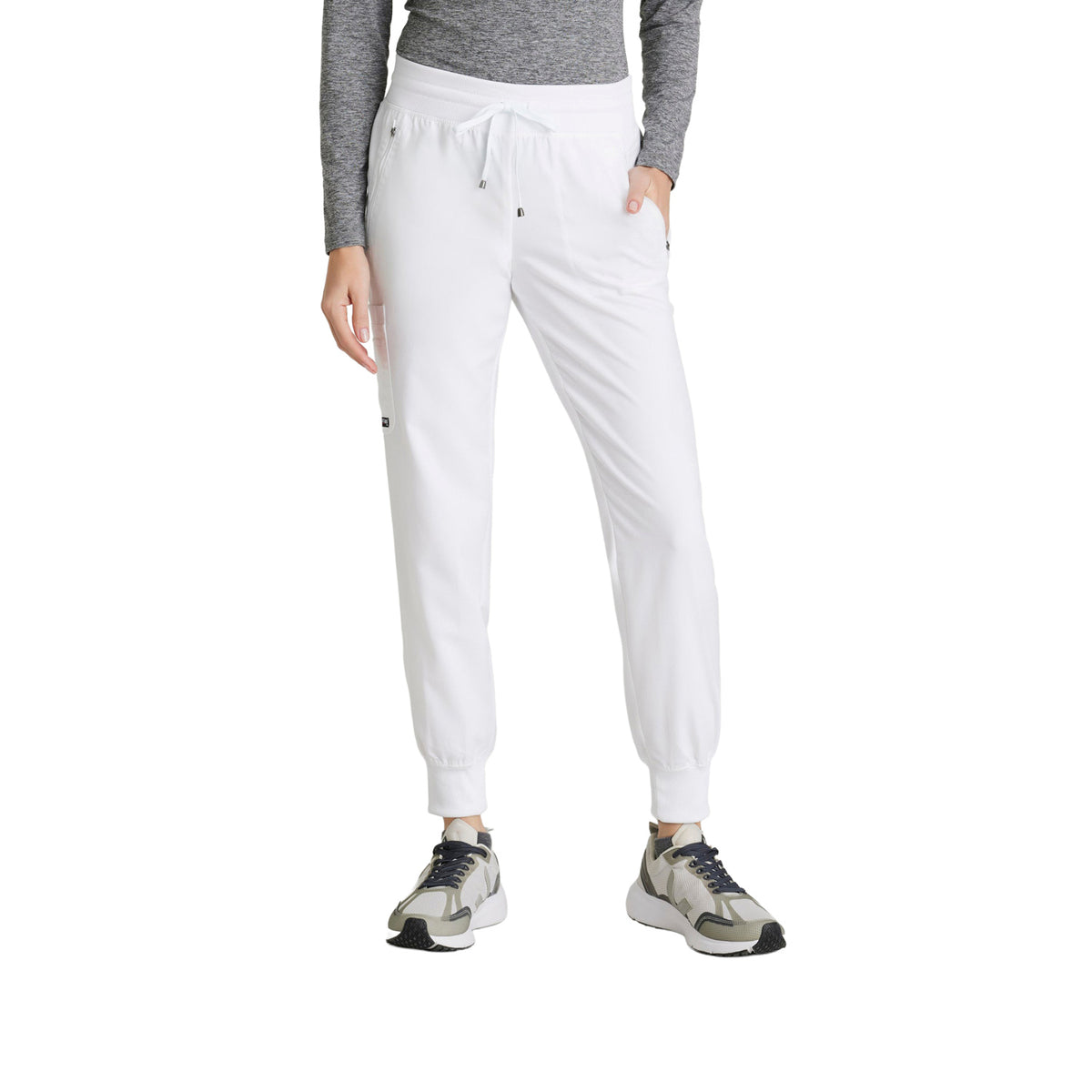 Grey's Anatomy Women's Eden 5 Pocket Scrub Jogger Pant Scrubs Grey's Anatomy White L Reg