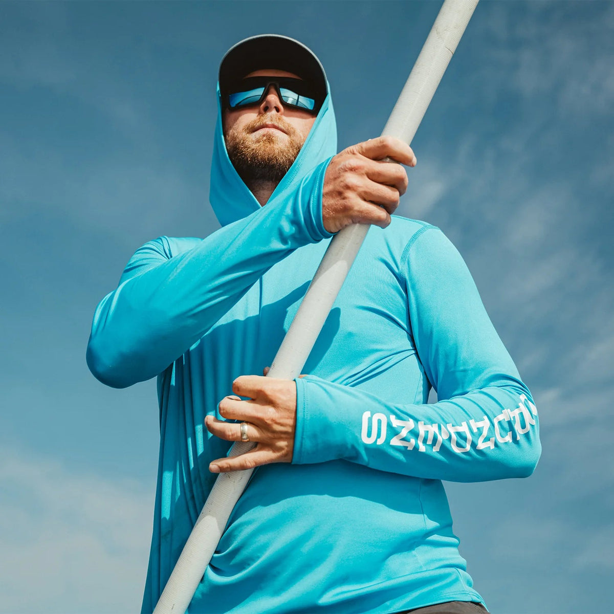 Grundéns Men's Tough Sun Hooded Long Sleeve T-Shirt Long Sleeve T-Shirts Grundens