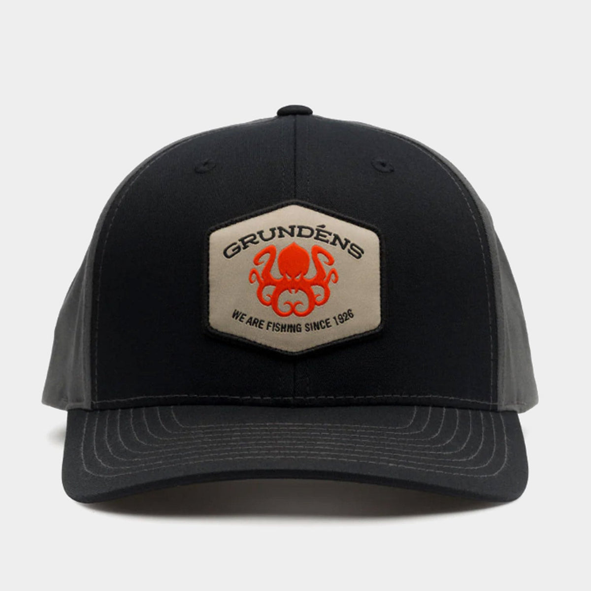 Grundens Men's Kracken Trucker 312 Hat Hats & Caps Grundens Black/Charcoal OS