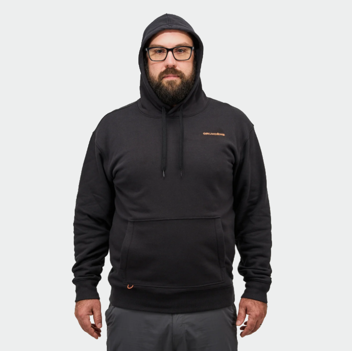 Grundéns Men's Displacement DWR Anchor Graphic Hoodie Sweatshirts & Hoodies Grundens Black 2XL Reg