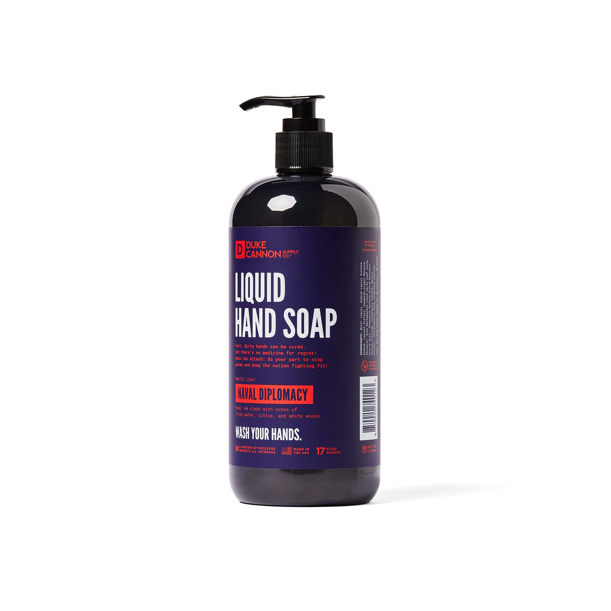 Duke Cannon Naval Diplomacy Liqiud Hand Soap Toiletries Duke Cannon