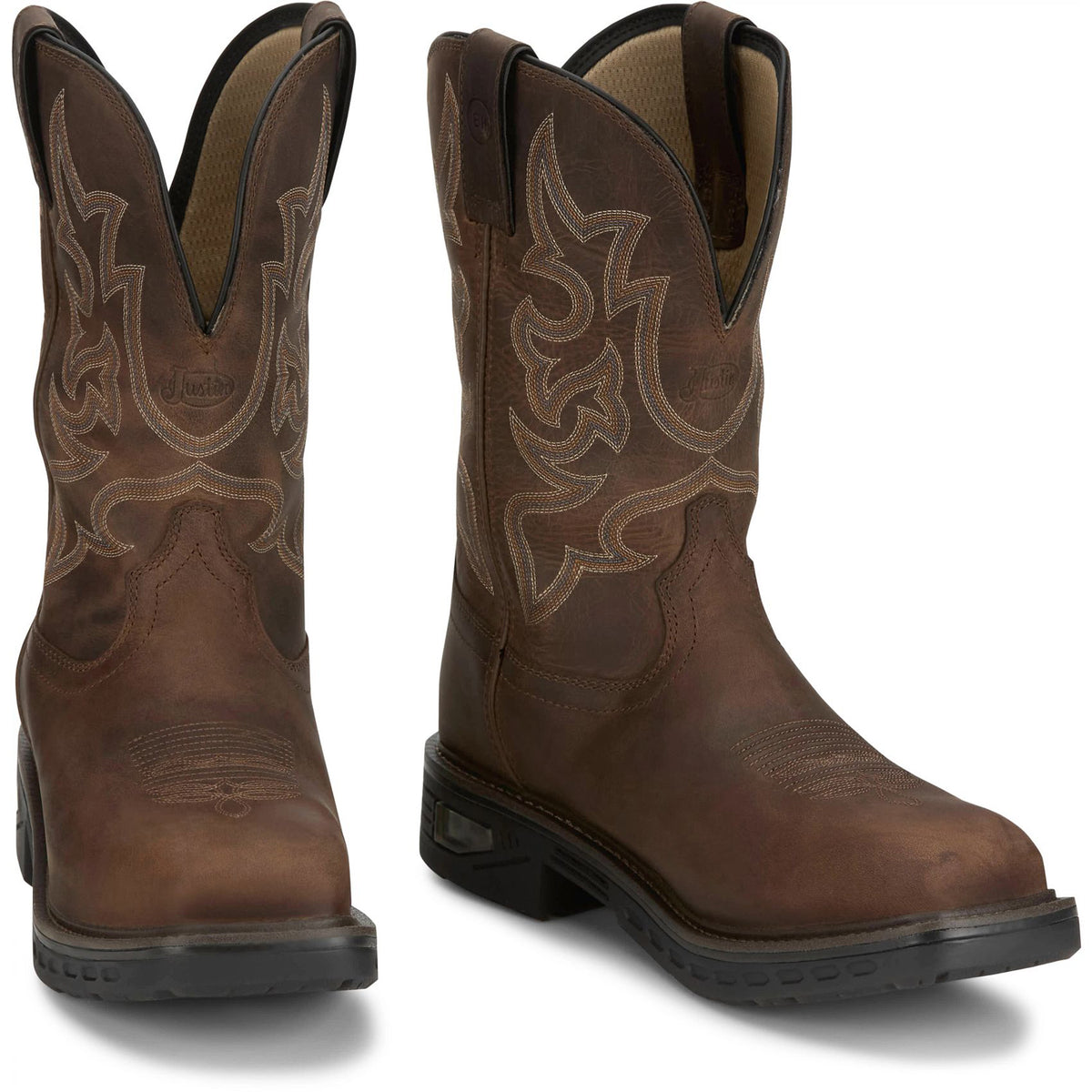 Justin Boots Men's Rigman 11" Waterproof Comp Toe Work Boot Work Boots Justin Boots
