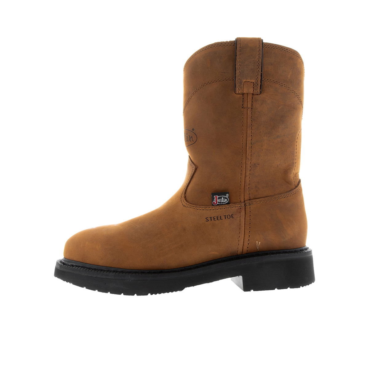 Justin Boots Mens' Round-Up 10” Steel Toe Work Boot Work Boots Justin Boots