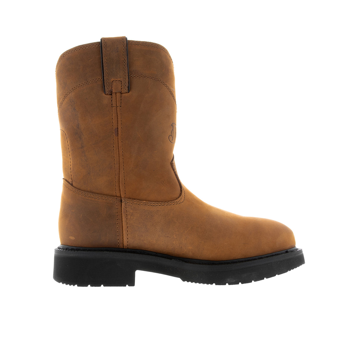 Justin Boots Mens' Round-Up 10” Steel Toe Work Boot Work Boots Justin Boots Aged Bark 10 2E