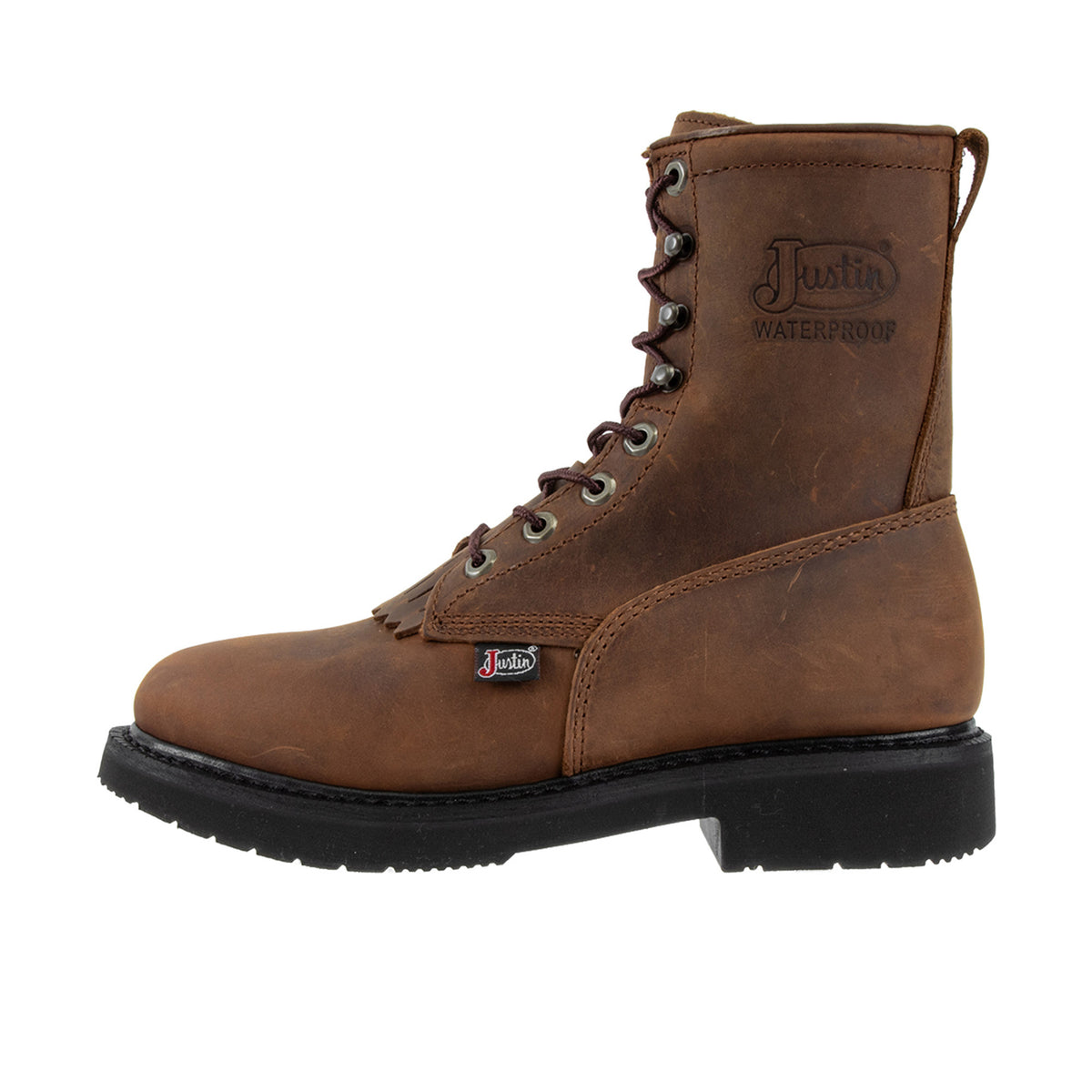 Justin Boots Men's Livestock 8" Waterproof Work Boot Work Boots Justin Boots