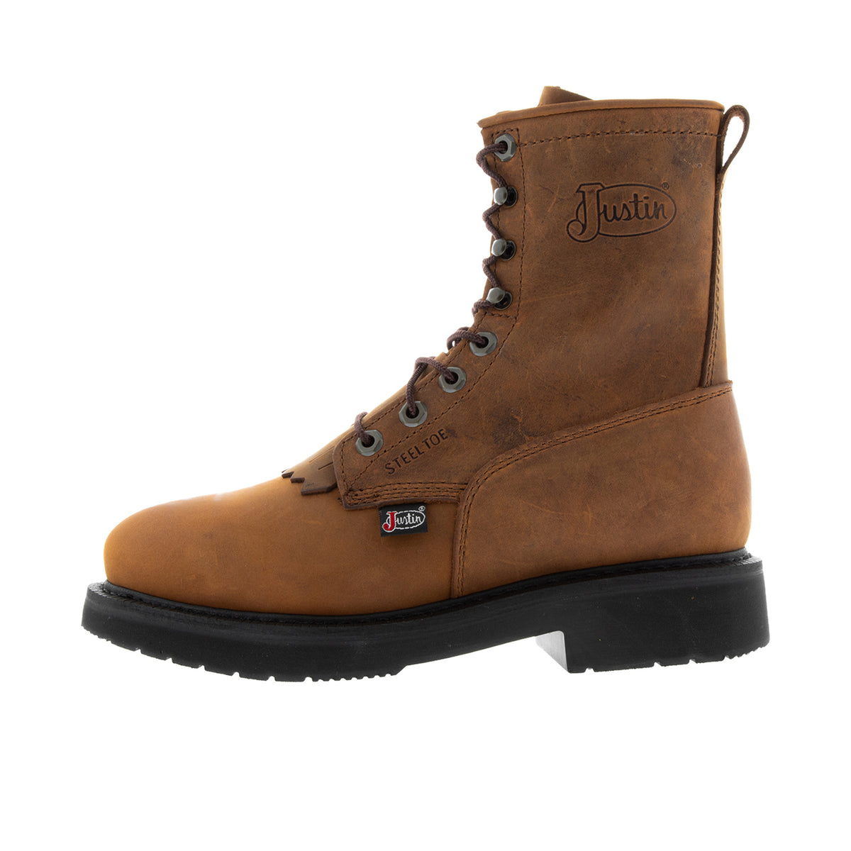 Justin Boots Men's Livestock 8” Steel Toe Work Boot Work Boots Justin Boots