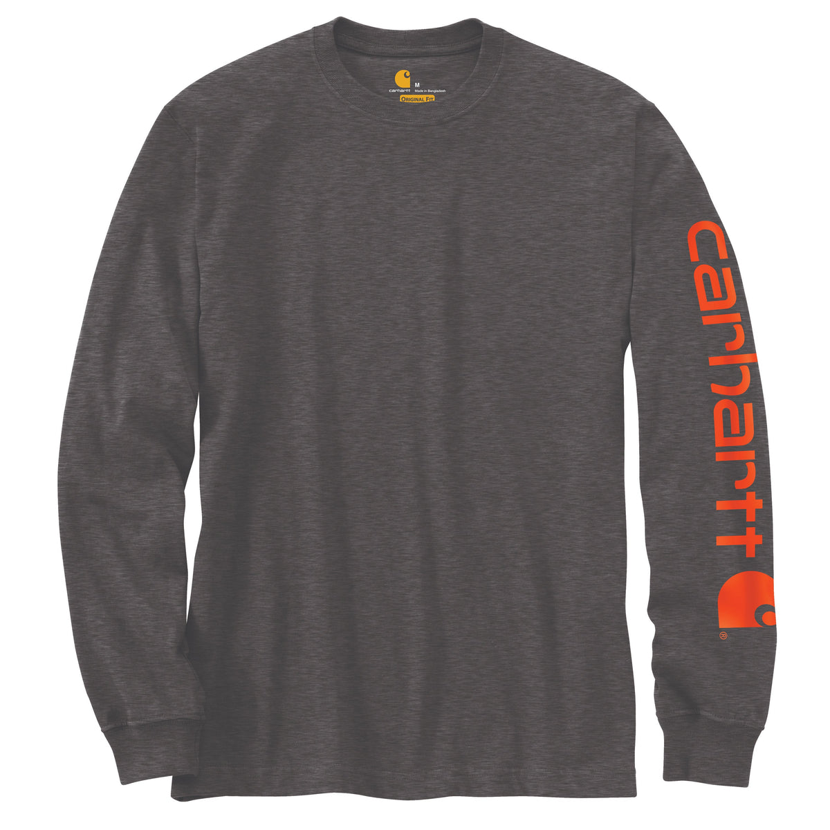 Carhartt Men's Signature Logo Long Sleeve T-Shirt Long Sleeve T-Shirts Carhartt