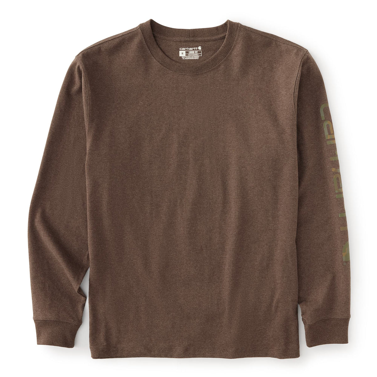 Carhartt Men's Signature Logo Long Sleeve T-Shirt Long Sleeve T-Shirts Carhartt