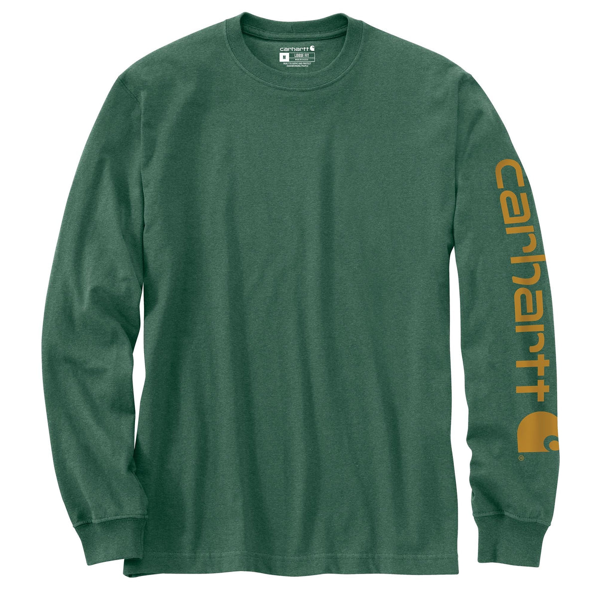 Carhartt Men's Signature Logo Long Sleeve T-Shirt Long Sleeve T-Shirts Carhartt