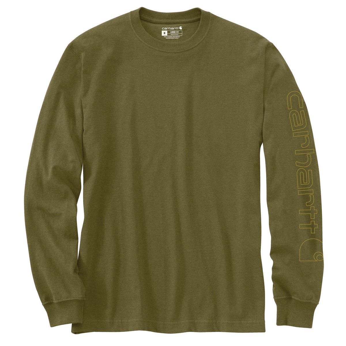 Carhartt Men's Signature Logo Long Sleeve T-Shirt Long Sleeve T-Shirts Carhartt