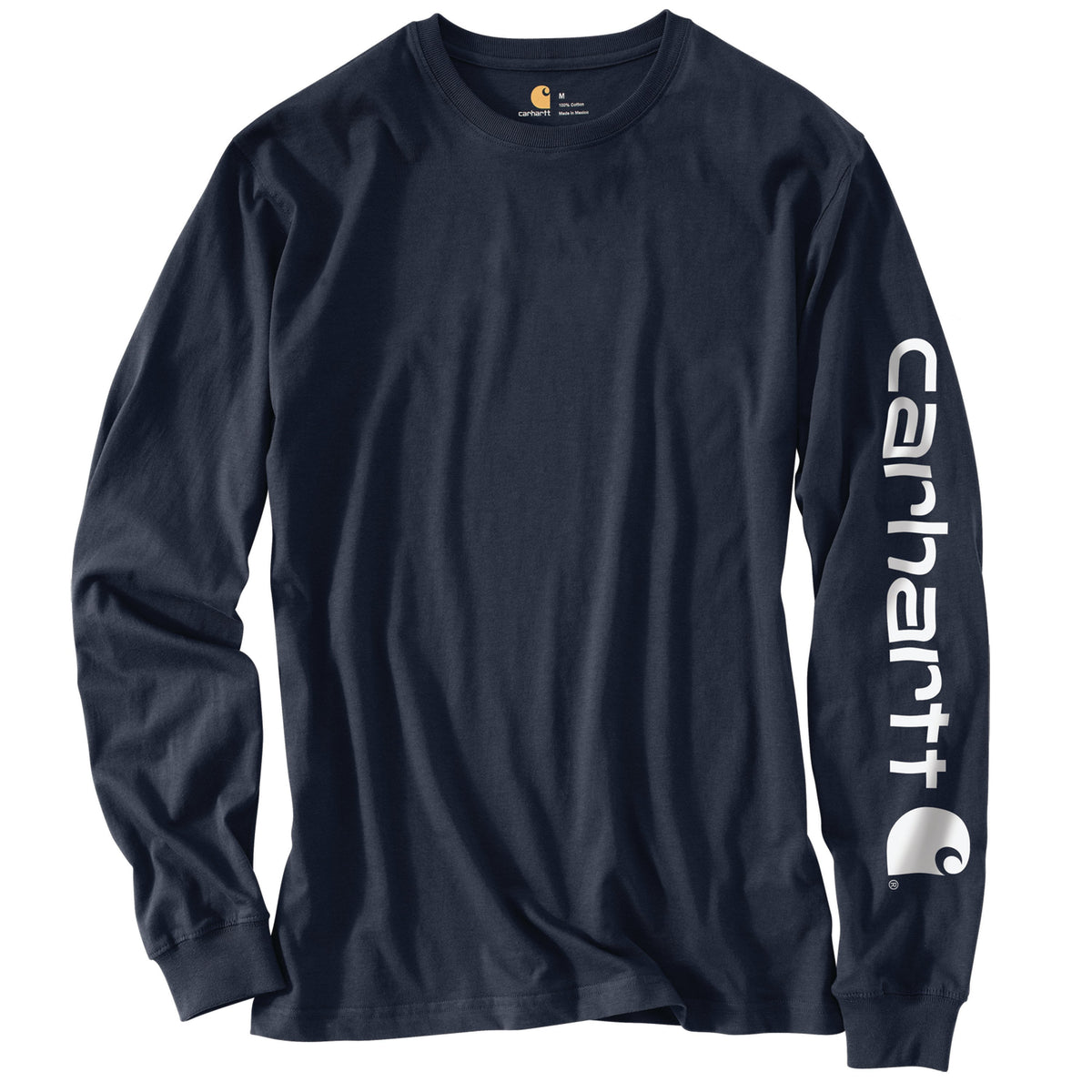 Carhartt Men's Signature Logo Long Sleeve T-Shirt Long Sleeve T-Shirts Carhartt