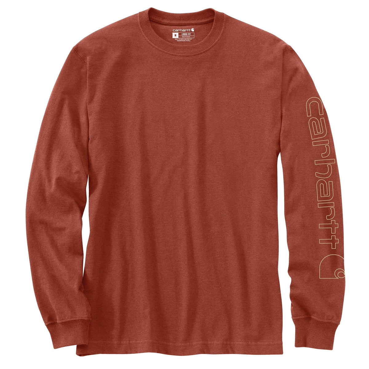 Carhartt Men's Signature Logo Long Sleeve T-Shirt Long Sleeve T-Shirts Carhartt