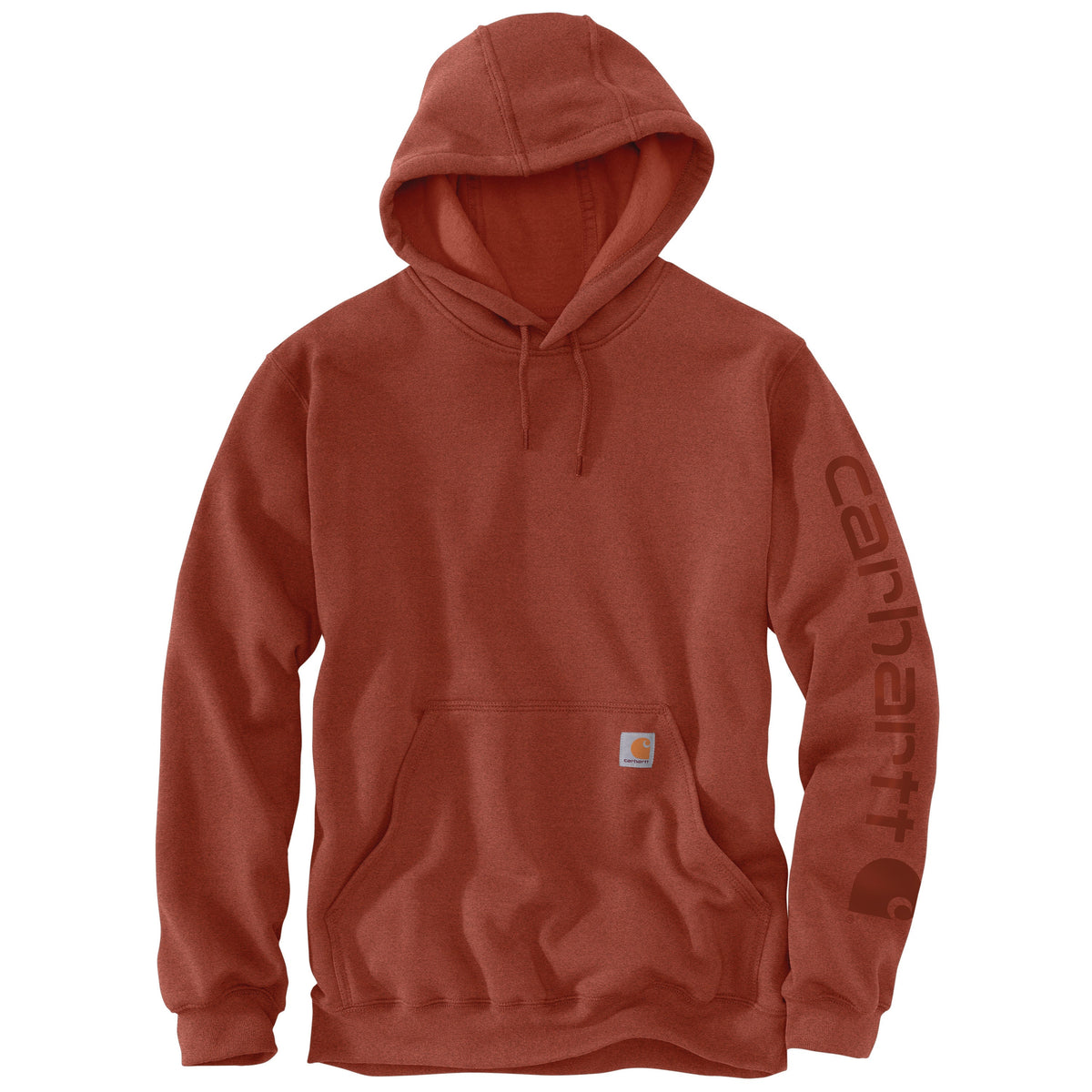 Carhartt Men's Signature Logo Hooded Pullover Sweatshirt