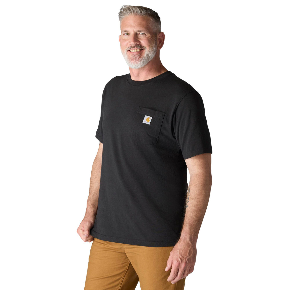 Carhartt Men's Iconic K87 Pocket T-Shirt T-Shirts Carhartt Black 2XL Reg